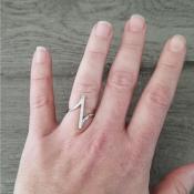 Bague argentée Maé