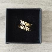 Bague dorée Aya