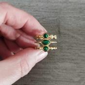 Bague dorée Daphnée