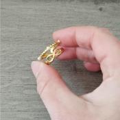 Bague dorée Linoa
