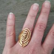 Bague dore Marjorie