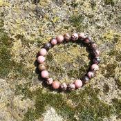 Bracelet "Soin" en Rhodonite