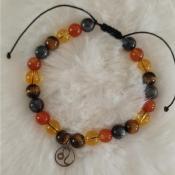 Bracelet cordon signe astrologique "Lion"