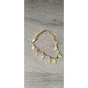 Bracelet de cheville doré Alba