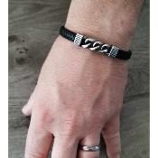 Bracelet en cuir Laurent