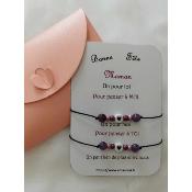 Carte-bracelet Mère/fille 