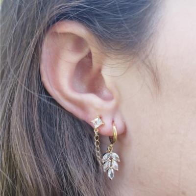 Piercing lobe d'oreille Jade
