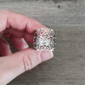 Bague argentée Athénaïs