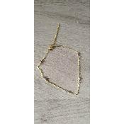 Bracelet de cheville doré Valentine
