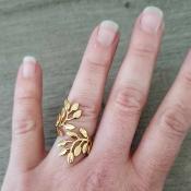 Bague dorée Célia