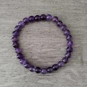 Bracelet "Détente" en Améthyste (6mms)