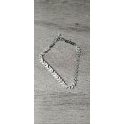 Bracelet de cheville argenté Clara