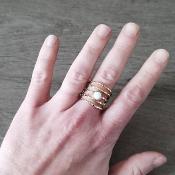 Bague dorée Ysalina
