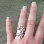Bague argentée Marjorie