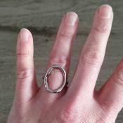 Bague argentée Marlène