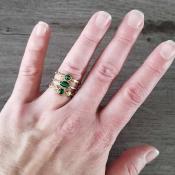 Bague dorée Daphnée