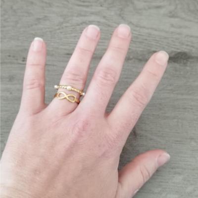 Bague dorée Linoa