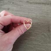 Bague dorée coeur