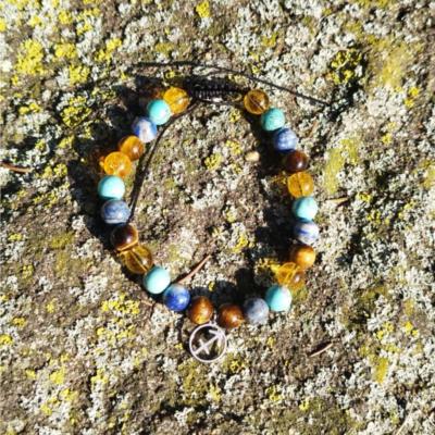 Bracelet cordon signe astrologique "sagittaire"