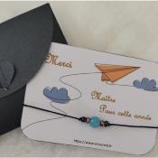 Carte-bracelet merci Maître