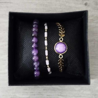 Coffret 3 bracelets Abigaïl