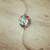 Bracelet plat bronze Carla