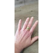 Bague ajustable dorée Thaïs
