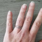 Bague argentée Livia