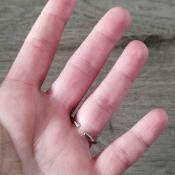 Bague argentée Marlène