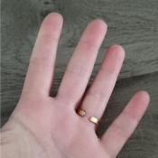 Bague dorée Aïka
