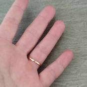 Bague dorée Maé