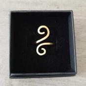 Bague dorée Dalia