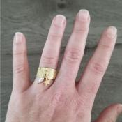 Bague dorée Diane