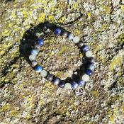 Bracelet cordon lithothérapie "Balance"