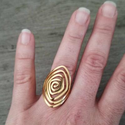 Bague dorée Marjorie