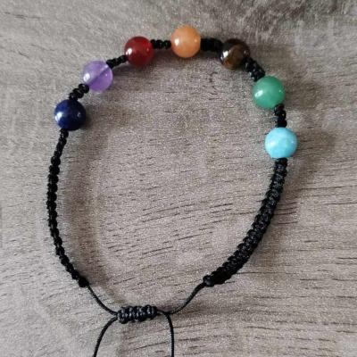 Bracelet macramé "Harmonisation et Guérison" 7 chakras