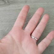 Bague argentée Fleur