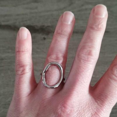 Bague argentée Marlène