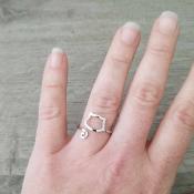 Bague argentée Maya