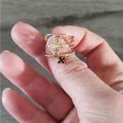 Bague dorée Alessa