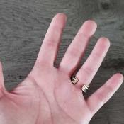 Bague dorée Apolline