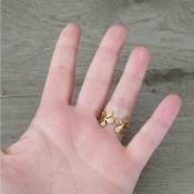 Bague dorée Isia