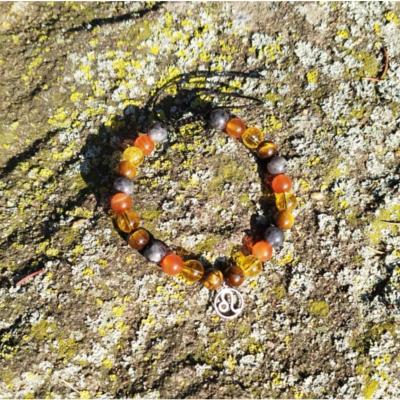 Bracelet cordon signe astrologique "Lion"