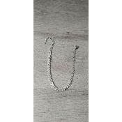 Bracelet de cheville argenté Clara